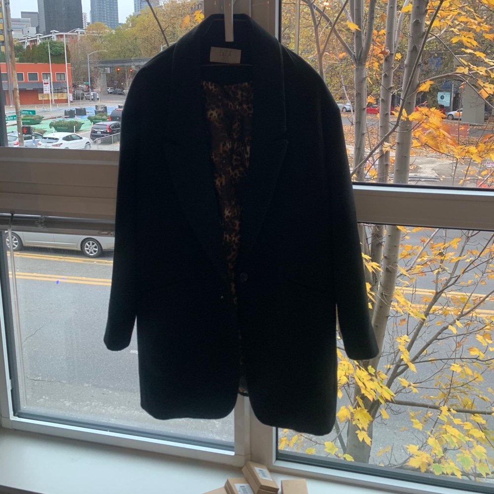 Cute oversized black Coat from korea!